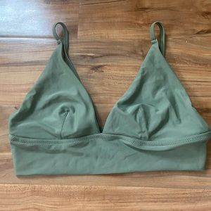 Aerie Green Bikini Top